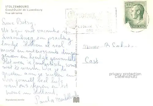 AK / Ansichtskarte Stolzembourg Vue aerienne 