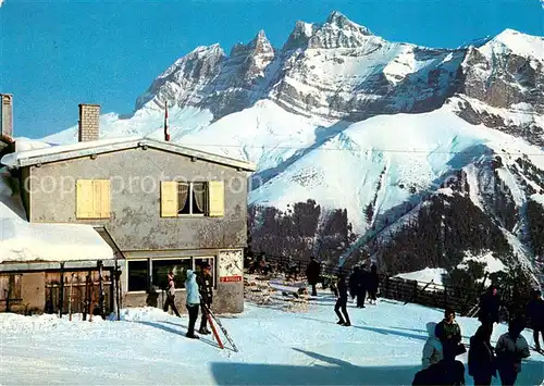 AK / Ansichtskarte Planachaux Restaurant du telepherique et les Dents du Midi Sports d hiver Alpes Planachaux