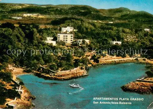 AK / Ansichtskarte San_Antonio_Ibiza Apartamentos Playa Grassio vista aerea Ferienhaus San_Antonio_Ibiza
