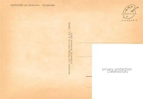 AK / Ansichtskarte Meersburg_Bodensee Steigstrasse Altstadt Gasse Fachwerkhaeuser Meersburg Bodensee