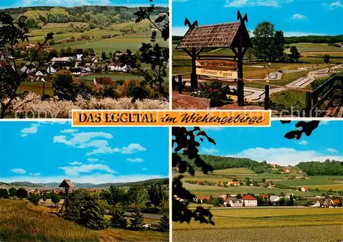 AK / Ansichtskarte Boerninghausen und Eininghausen im Wiehengebirge Landschaftspanorama Boerninghausen
