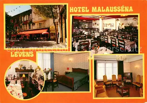AK / Ansichtskarte Levens_Alpes Maritimes Hotel Malaussena Chambre Restaurant Levens Alpes Maritimes