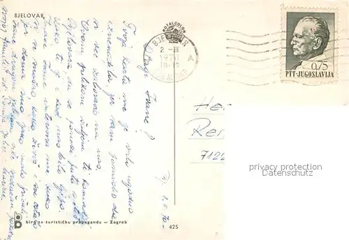 AK / Ansichtskarte Bjelovar Teilansicht Bjelovar