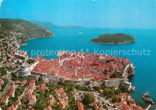 AK / Ansichtskarte Dubrovnik_Ragusa Grada sa Lokrumom Fliegeraufnahme Dubrovnik Ragusa