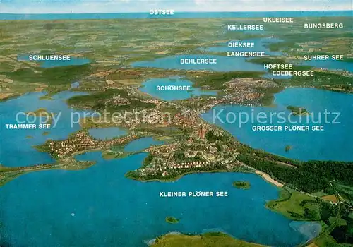 AK / Ansichtskarte Malente Gremsmuehlen Holsteinische Seenplatte Fliegeraufnahme Malente Gremsmuehlen