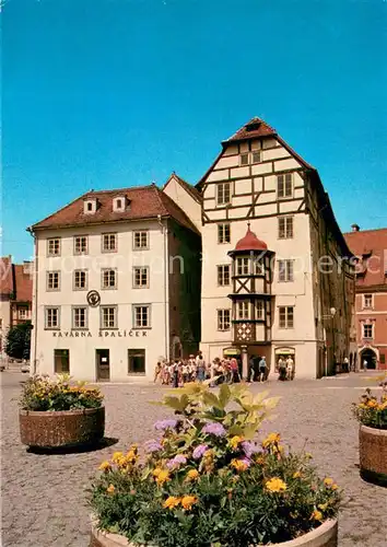 AK / Ansichtskarte Cheb_Eger Spalicek skupina stredovekych kupeckych domu 