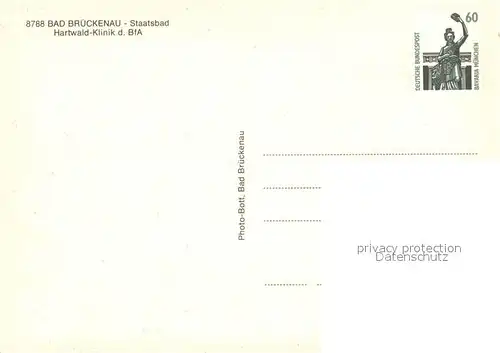AK / Ansichtskarte Bad_Brueckenau Staatsbad Hartwald Klinik der BfA Bad_Brueckenau
