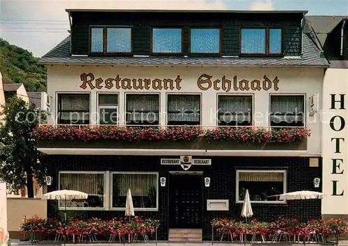 AK / Ansichtskarte Kestert_Rhein Restaurant Hotel Schlaadt Kestert_Rhein