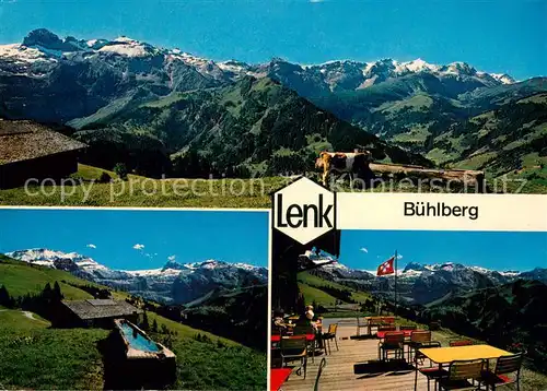 AK / Ansichtskarte Lenk_Simmental Buehlberg Panorama Wildhorn Berghotel Lenk Simmental
