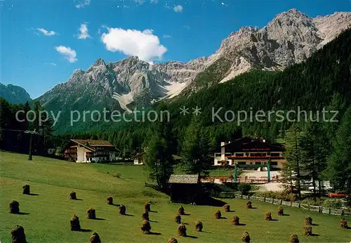 AK / Ansichtskarte Moso_Sesto Sporthotel e Hotel Bagni di Moso Gruppo Tre Scarperi Cima Uno Moso_Sesto