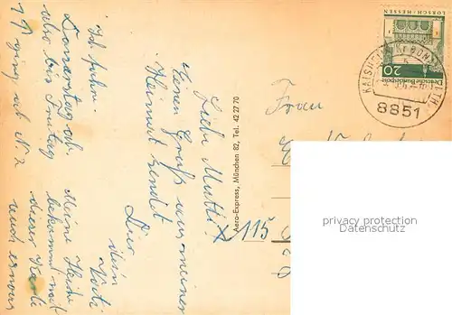 AK / Ansichtskarte Kaisheim Kirche Panorama Brunnen Kaisheim