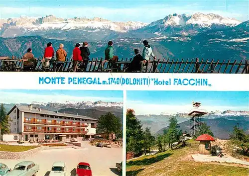 AK / Ansichtskarte Monte_Penegal Hotel Facchin Fernsicht Alpenpanorama Monte Penegal