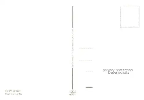 AK / Ansichtskarte Scheveningen Boulevard en Zee luchtopname Scheveningen