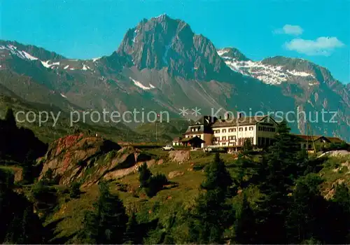 AK / Ansichtskarte Maloja_GR Hotel Maloja Kulm mit Piz Lagrev Albula Alpen Maloja_GR