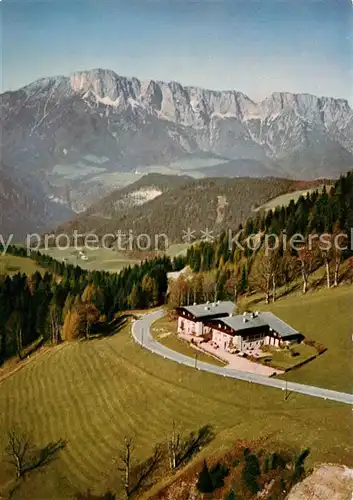 AK / Ansichtskarte Oberau_Berchtesgaden Berggasthof Heissbaeck Rossfeldstrasse Alpen Fliegeraufnahme Oberau Berchtesgaden