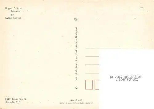 AK / Ansichtskarte Bugac Csarda Schenke Restaurant Bugac