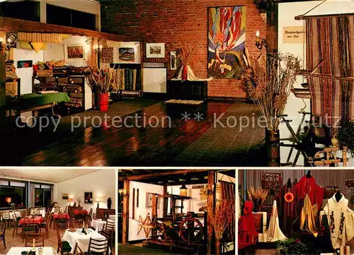 AK / Ansichtskarte Rupperath Handwerkerdorf Ausstellung Textilien Handweberkunst Kunstgewerbe Cafe Rupperath