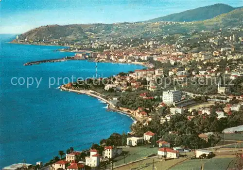 AK / Ansichtskarte San_Remo Sfondo Capo Nero Riviera dei Fiori veduta aerea San_Remo