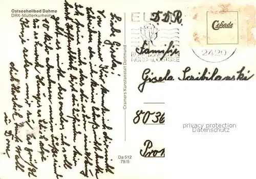 AK / Ansichtskarte Dahme_Ostseebad_Holstein DRK Muetterkurheim 