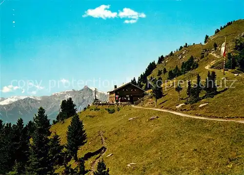 AK / Ansichtskarte Boscheben Alpengasthof Patscherkofel Blick gegen Serles und Stubaier Alpen Boscheben