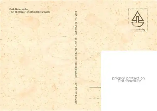 AK / Ansichtskarte Hinterzarten Park Hotel Adler Terrasse Hinterzarten