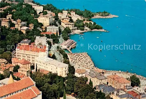 AK / Ansichtskarte Opatija_Istrien Kuestenort Fliegeraufnahme Opatija_Istrien