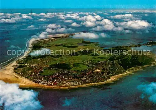 AK / Ansichtskarte Borkum_Nordseebad Nordseeinsel Fliegeraufnahme Borkum_Nordseebad