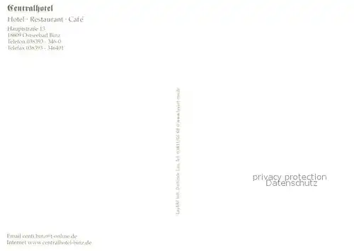 AK / Ansichtskarte Binz_Ruegen Centralhotel Restaurant Gaststube Zimmer Dependance Villa Mona Lisa Binz_Ruegen