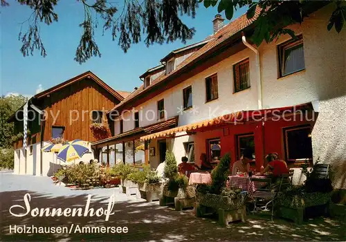 AK / Ansichtskarte Holzhausen_Ammersee Gasthaus Pension Sonnenhof Holzhausen Ammersee