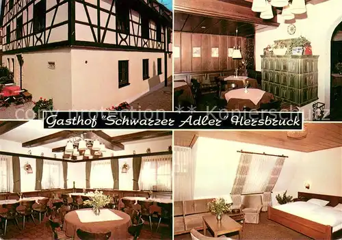 AK / Ansichtskarte Hersbruck Gasthof Schwarzer Adler Kaminzimmer Gaststube Gaestezimmer Hersbruck