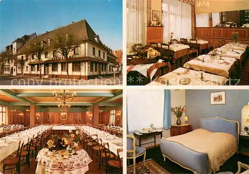 AK / Ansichtskarte Ribeauville_Haut_Rhin_Elsass Hotel Restaurant Au Nid de Cigognes Speisesaal Zimmer Ribeauville_Haut