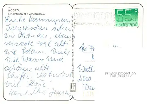 AK / Ansichtskarte Hoorn De Boterhal St Jansgasthuis Hoorn