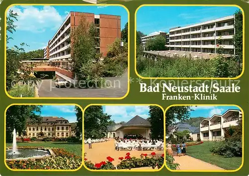 AK / Ansichtskarte Bad_Neustadt Franken Klinik Park Konzertpavillon Bad_Neustadt