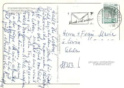 AK / Ansichtskarte Bad_Neustadt Franken Klinik Park Konzertpavillon Bad_Neustadt