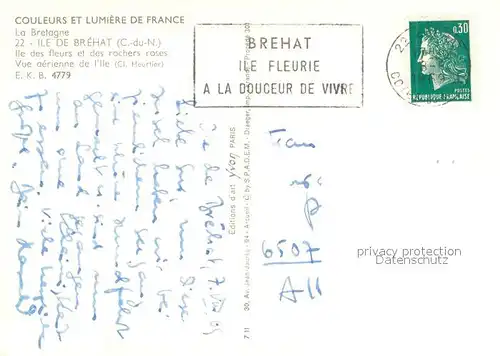 AK / Ansichtskarte Ile de Brehat Vue aerienne Ile de Brehat