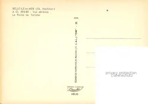 AK / Ansichtskarte Belle Ile en Mer Vue aerienne La Pointe de Taillefer Belle Ile en Mer