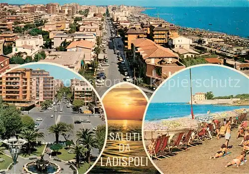 AK / Ansichtskarte Ladispoli Panorama Strandpartien Ladispoli