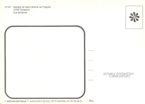 AK / Ansichtskarte Tarascon_Bouches du Rhone Abbaye de Saint Michel de Frigolet Vue aerienne Tarascon Bouches du Rhone