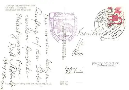 AK / Ansichtskarte Arberschutzhaus und Bergstation Fliegeraufnahme Arberschutzhaus