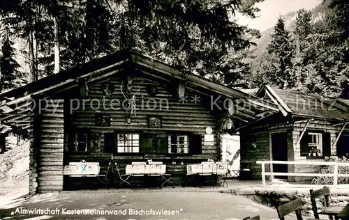AK / Ansichtskarte Bischofswiesen Almwirtschaft Kastensteinerwand Bischofswiesen