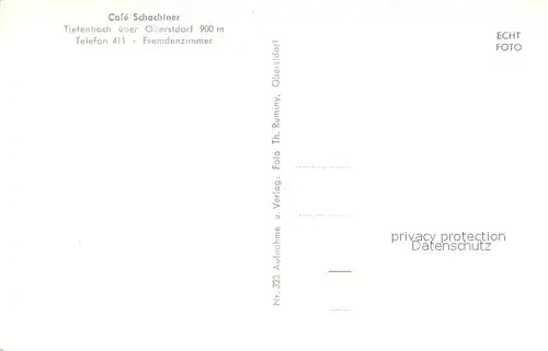 AK / Ansichtskarte Oberstdorf Cafe Schachtner Oberstdorf