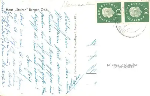 AK / Ansichtskarte Bergen_Chiemgau Haus Steirer Bergen Chiemgau