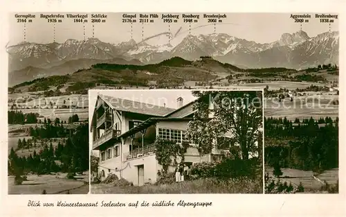 AK / Ansichtskarte Seeg Weinrestaurant Pension Seeleuten Seeg