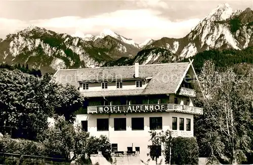AK / Ansichtskarte Fuessen_Allgaeu Hotel Alpenhof Fuessen Allgaeu