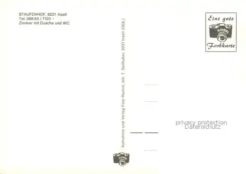 AK / Ansichtskarte Inzell Gaestehaus Pension Staufenhof Landschaftspanorama Alpen Edelweiss Inzell