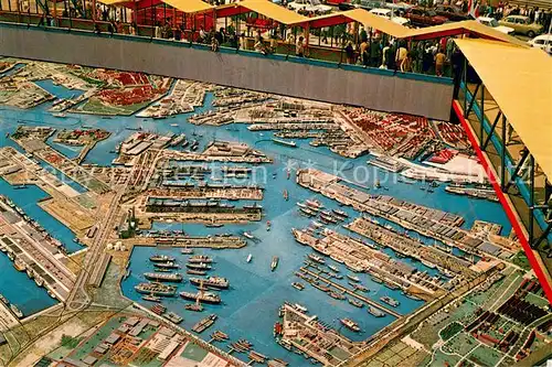 AK / Ansichtskarte Rotterdam Havodam 238 meter lange havenmaquette Hafenmodell Bruecke Rotterdam