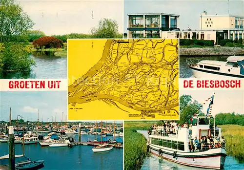 AK / Ansichtskarte Drimmelen Nationalpark De Biesbosch Hafen Fahrgastschiff Drimmelen