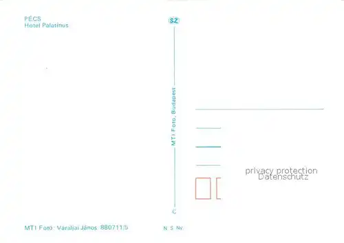AK / Ansichtskarte Pecs Hotel Palatinus Pecs