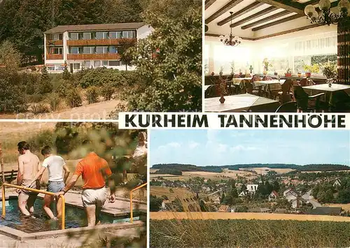 AK / Ansichtskarte Hammelbach Kurheim Tannenhoehe Restaurant Wassertreten Landschaftspanorama Hammelbach