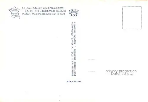 AK / Ansichtskarte La_Trinite sur Mer Vue aerienne sur le port La_Trinite sur Mer